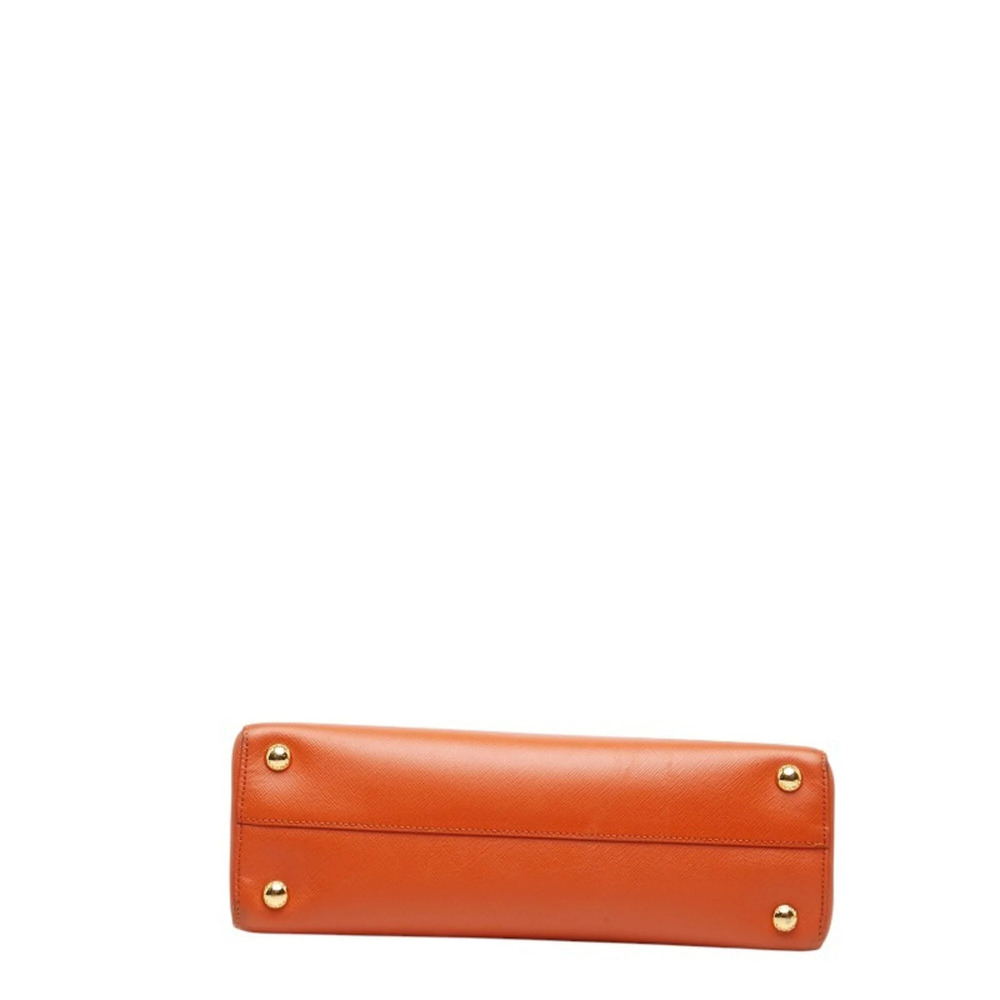 PRADA Orange Leather Saffiano Shoulder Bag - Picture 3 of 16